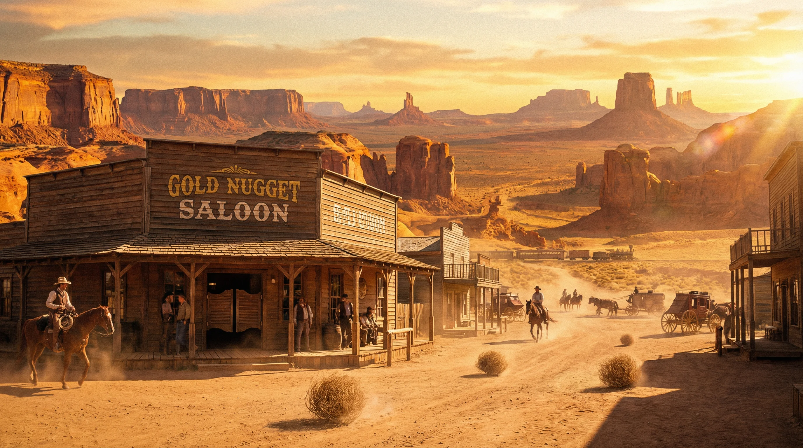 西部荒野小镇全景 - 炸金花 沙龙